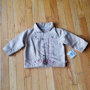 NWT Floral Lightweight Jacket 24 months. Sooooo soft!